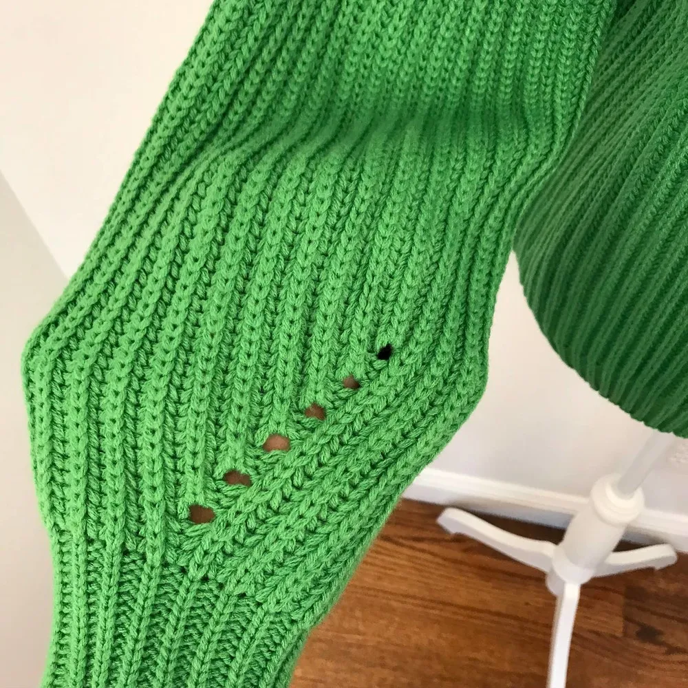 NWT Code X Mode Knit Green Cardigan Sweater - Image 4