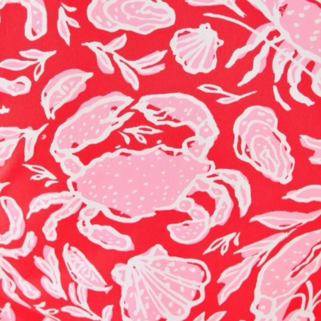 NWT Women’s Lilly Pulitzer KADEN UPF 50+ MAXI DRESS, CANE CORAL CRAB Small - Image 4