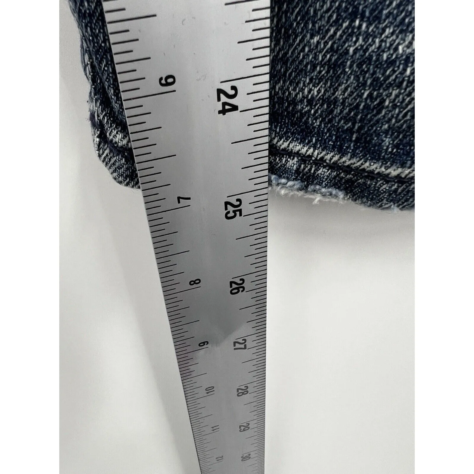 7 For All Mankind Jeans Womens 26‎ Roxanne Skinny Cropped Blue Stretch Denim - Image 9