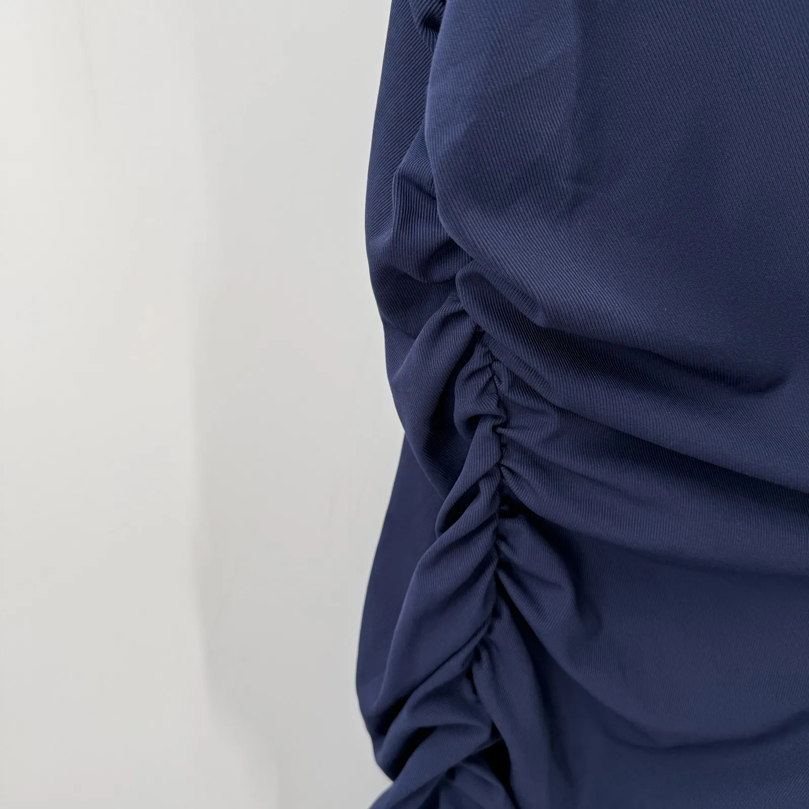 Eloquii Dress Women's Size 26 Navy Blue Sleeveless Ruched Midi NWT Plus Curvy - Image 10