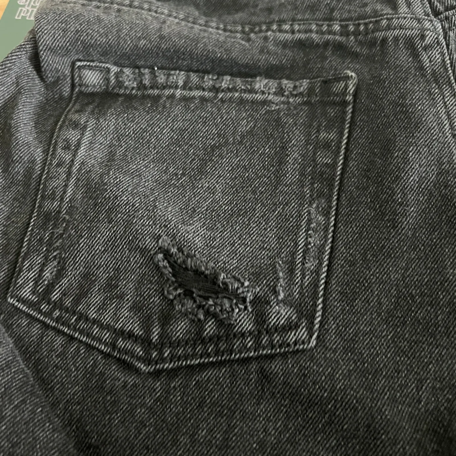 Wild Fable Women's Black Wash Wide-Leg Bermuda Jean Shorts - Size 16 - NWT - Image 4