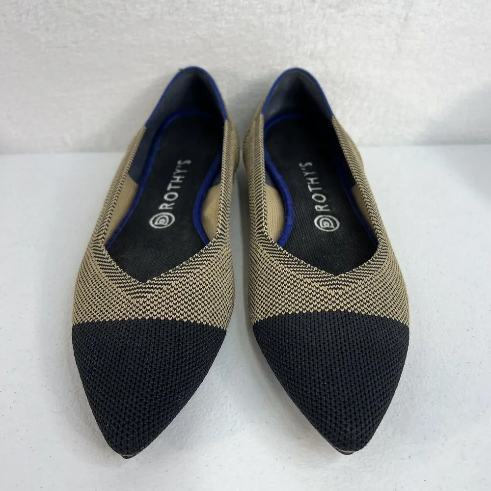 Rothy's Size 10 The Point Toe Flats Dune Cap Retired Limited Edition Classic - Image 6