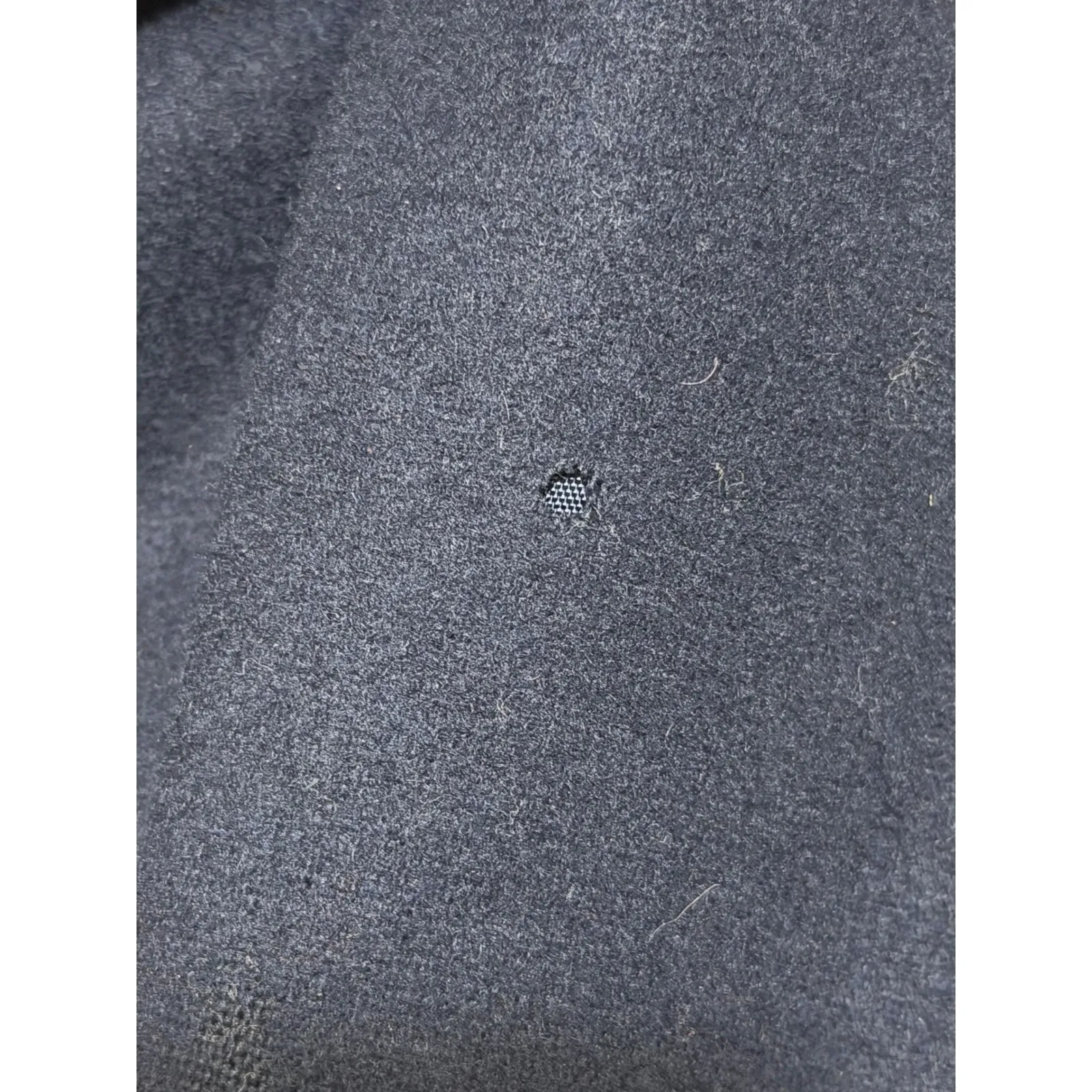 Pendleton Vintage Navy Blue 100% Virgin Wool Mock Neck Zip Jacket L *Damaged* - Image 7