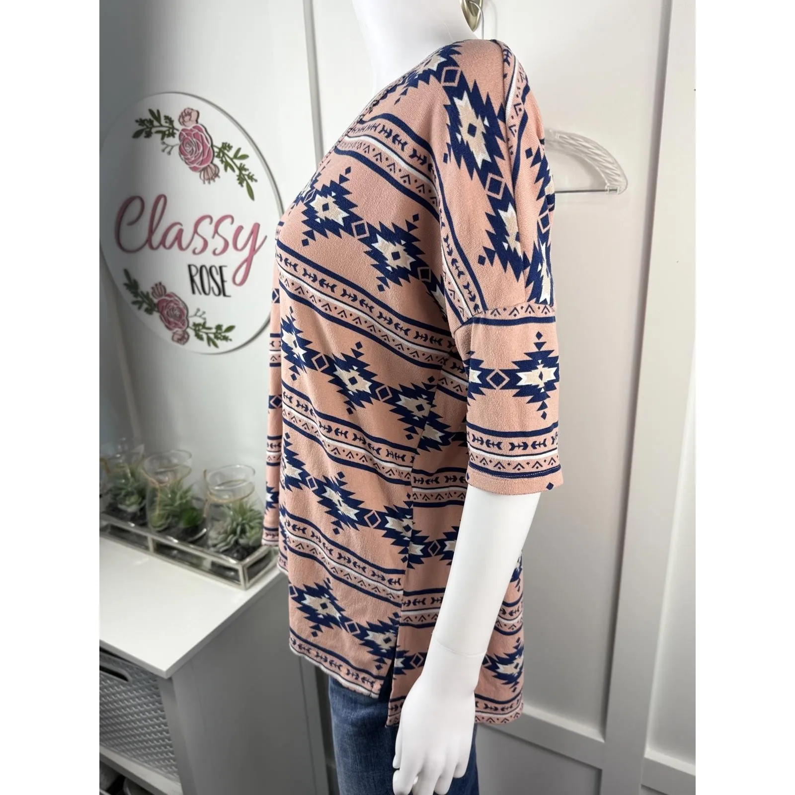 Cute Womens Top Size M Pink Size M - Image 3