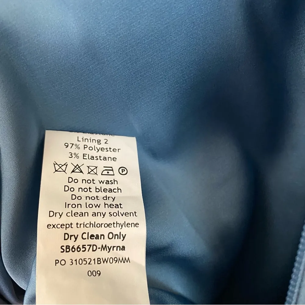 House of CB Myrna Aegean Corset‎ midi Dress in blue NWOT $269 size XL - Image 5