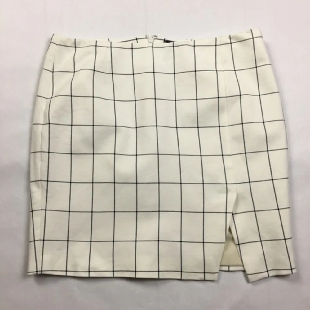 Banana Republic Petite Windowpane Stretch Sid Slit‎ Pencil Skirt Size 12 - Image 3