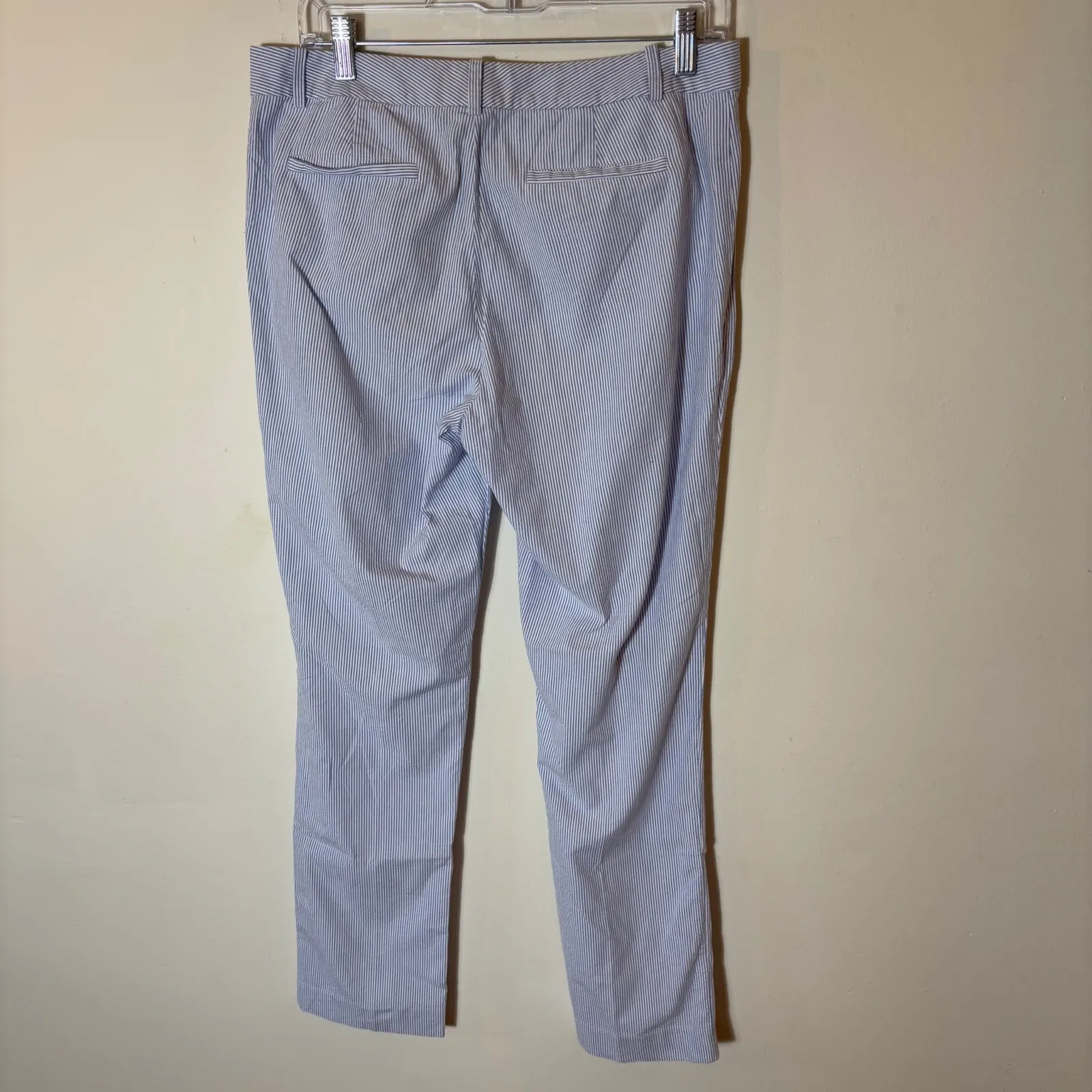 Lauren Ralph Lauren Edita Petite Blue White Striped‎ Pants Size 10P - Image 6
