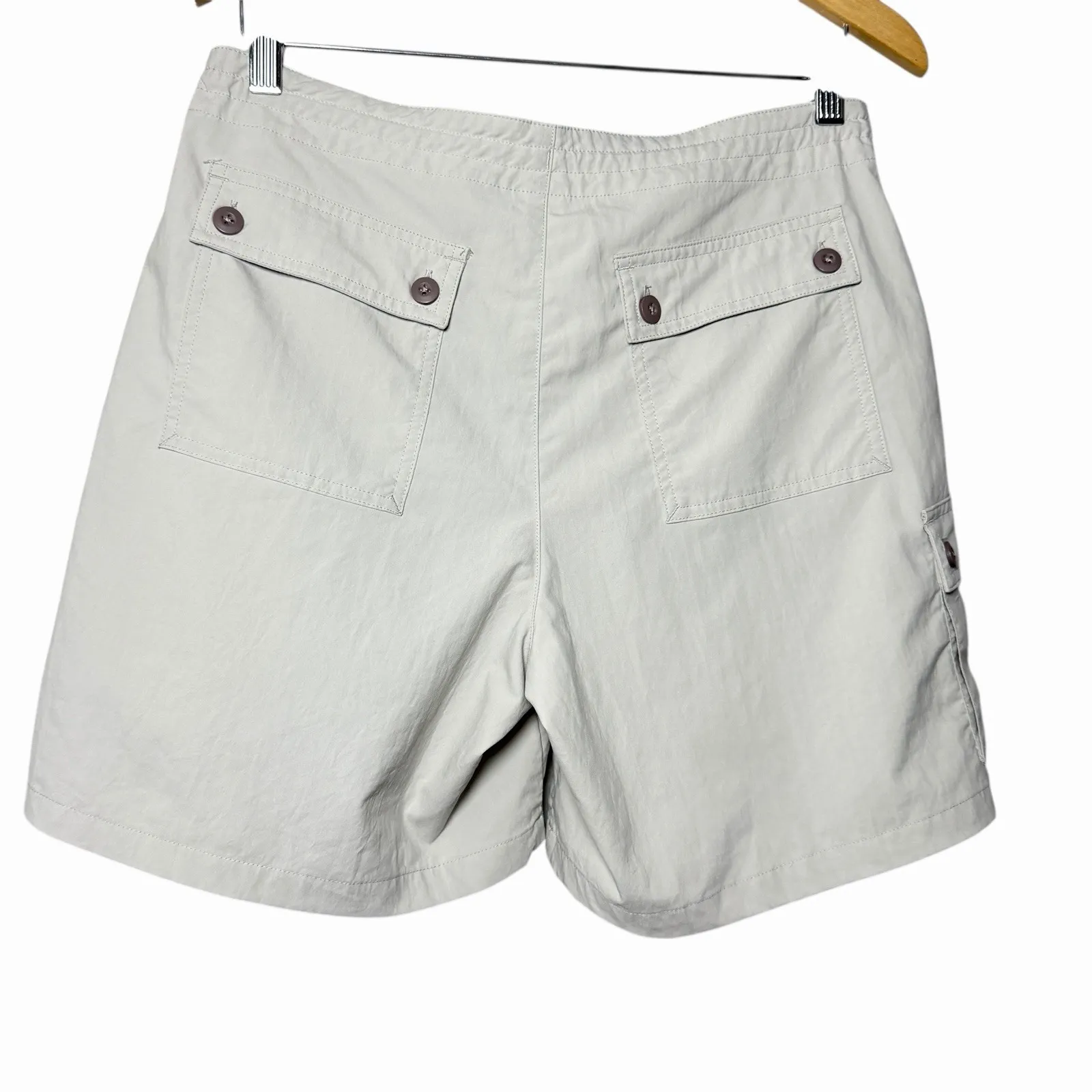 Patagonia Women's Cargo Shorts Size 8 Khaki Cotton Outdoor Hiking Utility - Image 2