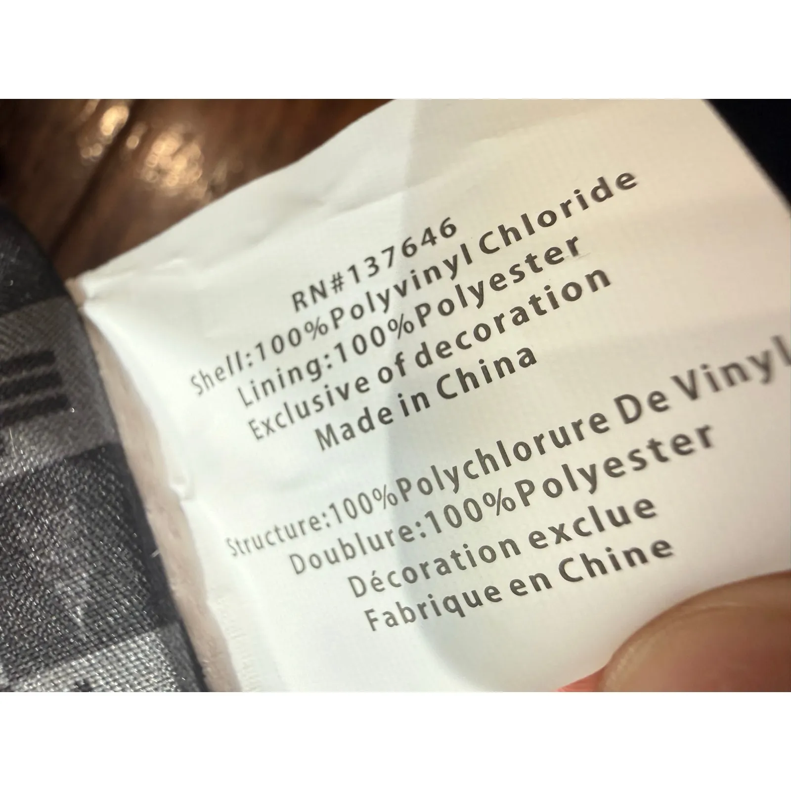 London Fog Sophia Studded Black Tote Bag NWT Faux Leather Gold Hardware - Image 10