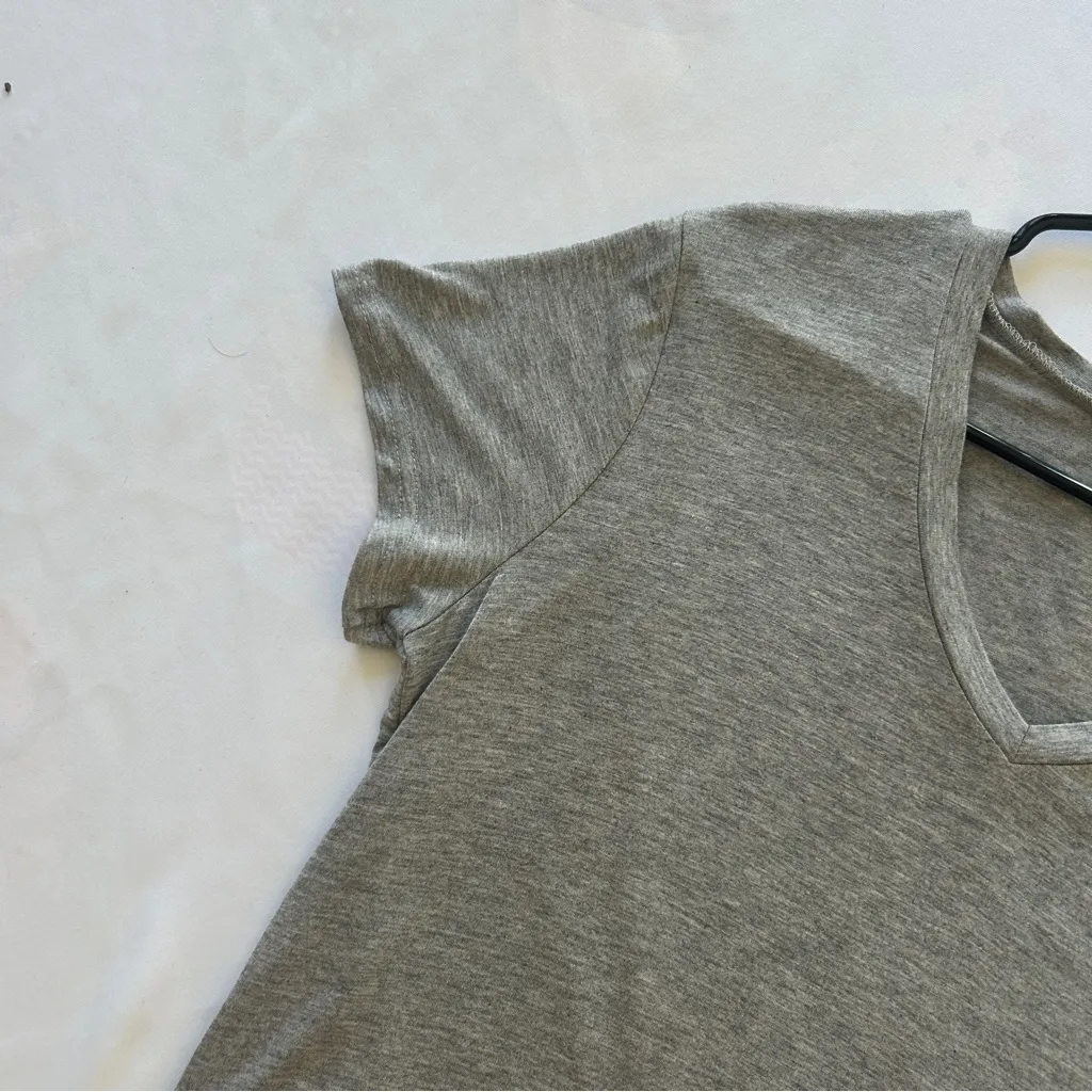 NWOT Women’s Large Gray Tshirt Cotton Viscose Sleep Lounge Stretchy Casual - Image 3