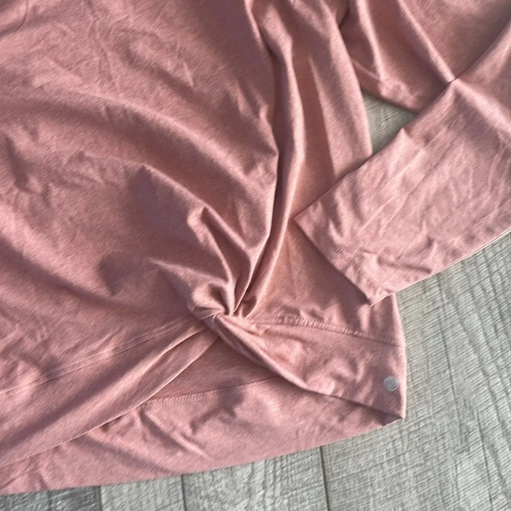 Nordstrom Apana Size XL Salmon Pink/Red Athletic Top - Image 3