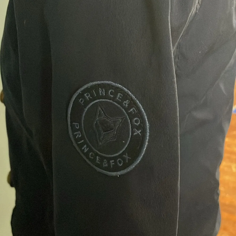 Prince & Fox Navy Utility Jacket Navy Blue Fleece Lined Full Zip Button Medium - Image 4