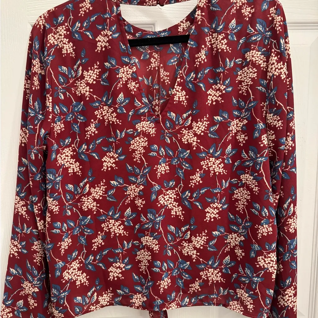 Madewell Floral Long Sleeved Blouse - Image 6