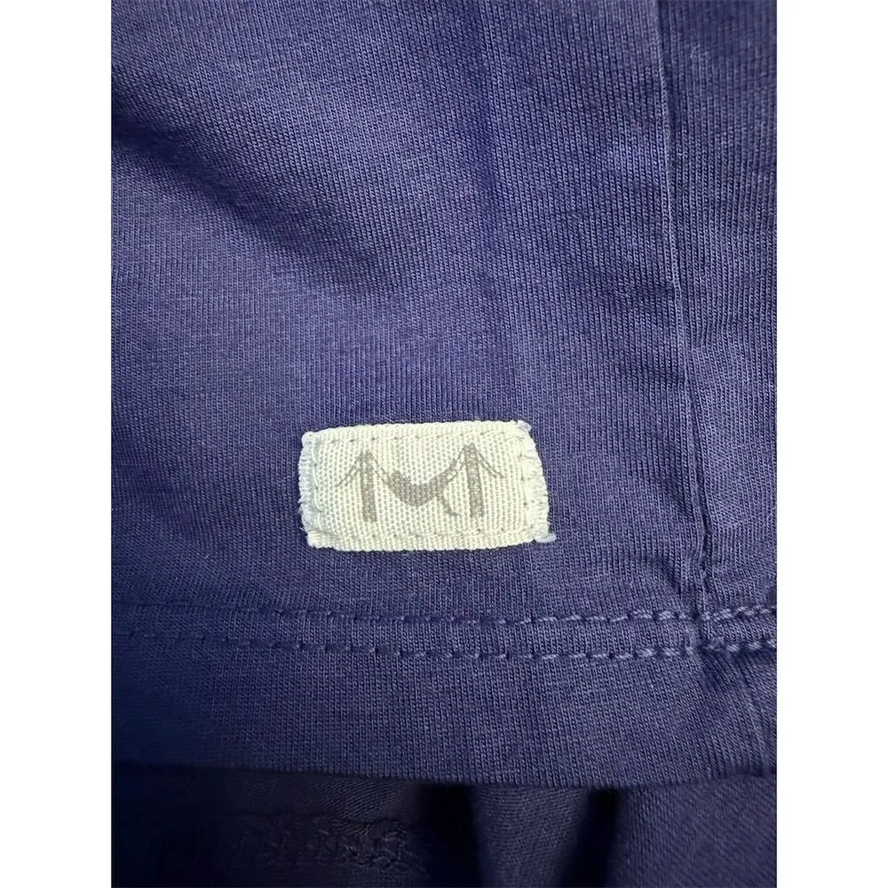 Marine Layer Women's Custom Dyed Signature V-Neck Tee Short Sleeve Size S Blue - Image 7