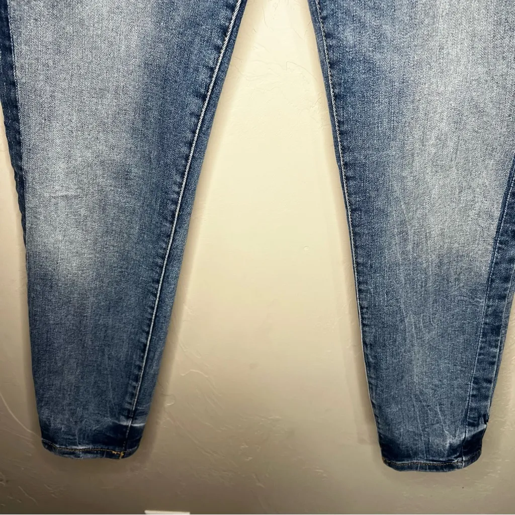DL1961 Florence Instasculpt Crop Belmont Skinny Mixed Denim Jeans - Image 5