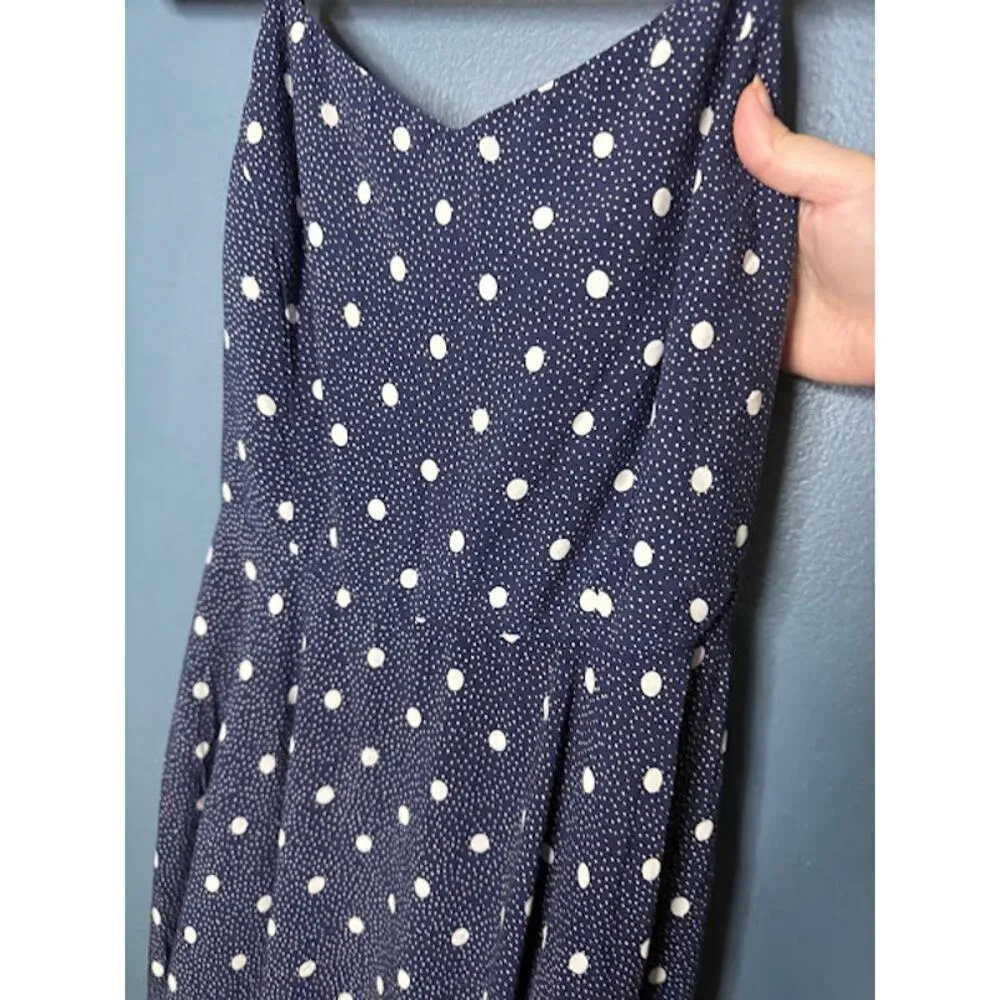 Old Navy Dress Women's Size Large Polka Dot Summer Dress Cinching Back Sundress - Image 3