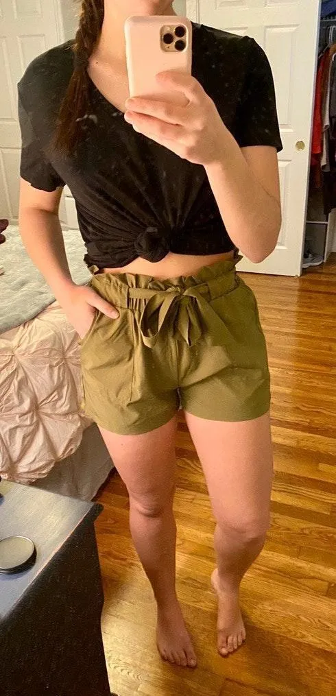 Amazon Green Paperbag Shorts - Image 3