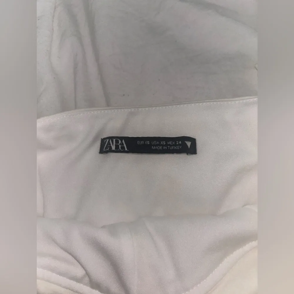 Zara White Linen Corset Bodysuit - Image 5