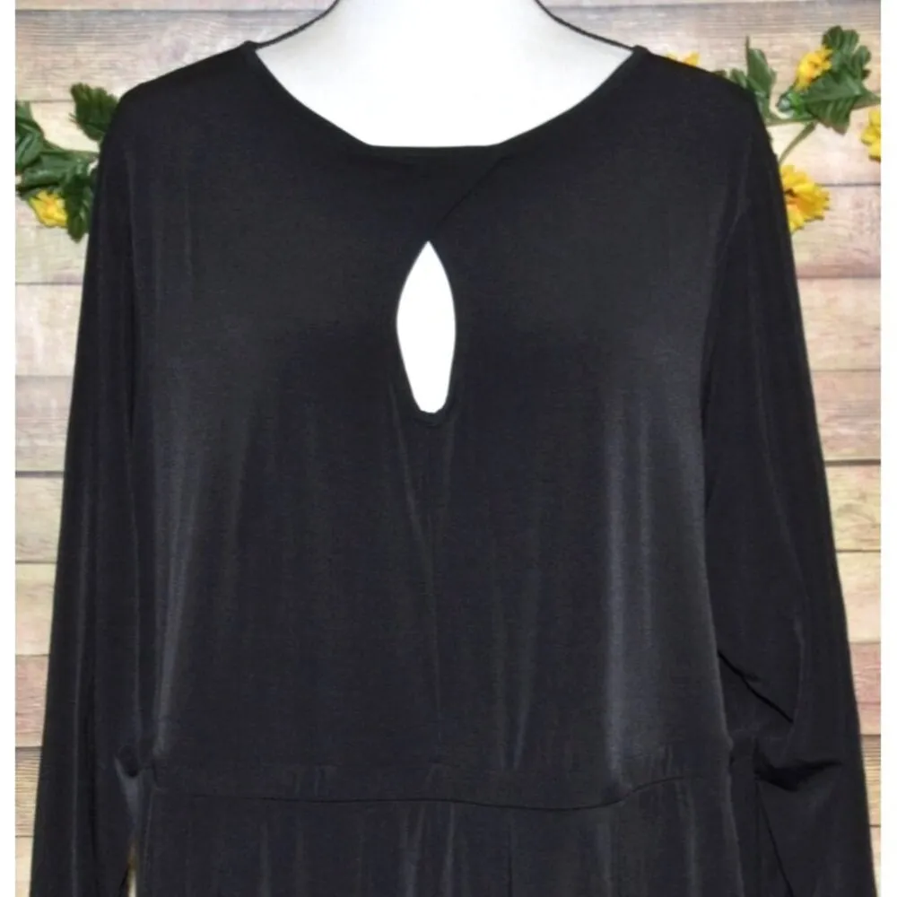 NWT Torrid Black Studio Knit Keyhole Skater Dress Fit N Flare Plus Size 4X - Image 3