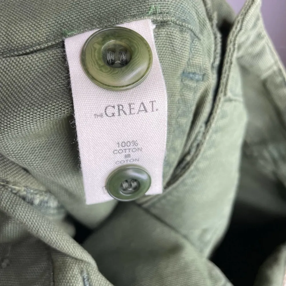 NWT The Great. The Army Lightweight High Waisted Shorts Size 26 - Image 5