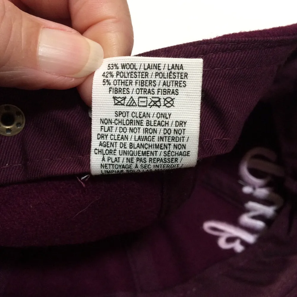 PINK Victoria's Secret Wool Blend Baseball Cap - Image 8