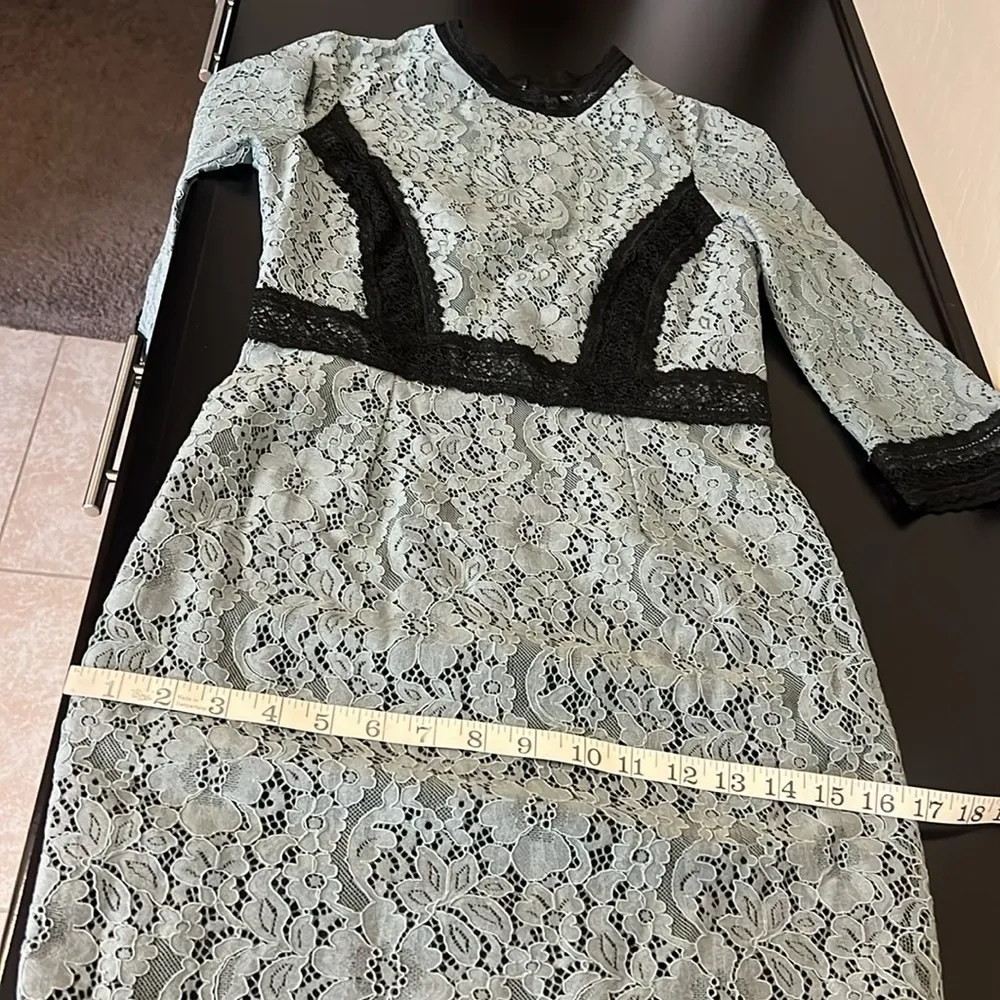 Little Mistress Lace Midi Pencil Dress With Contrast Panel size 4 - Image 11