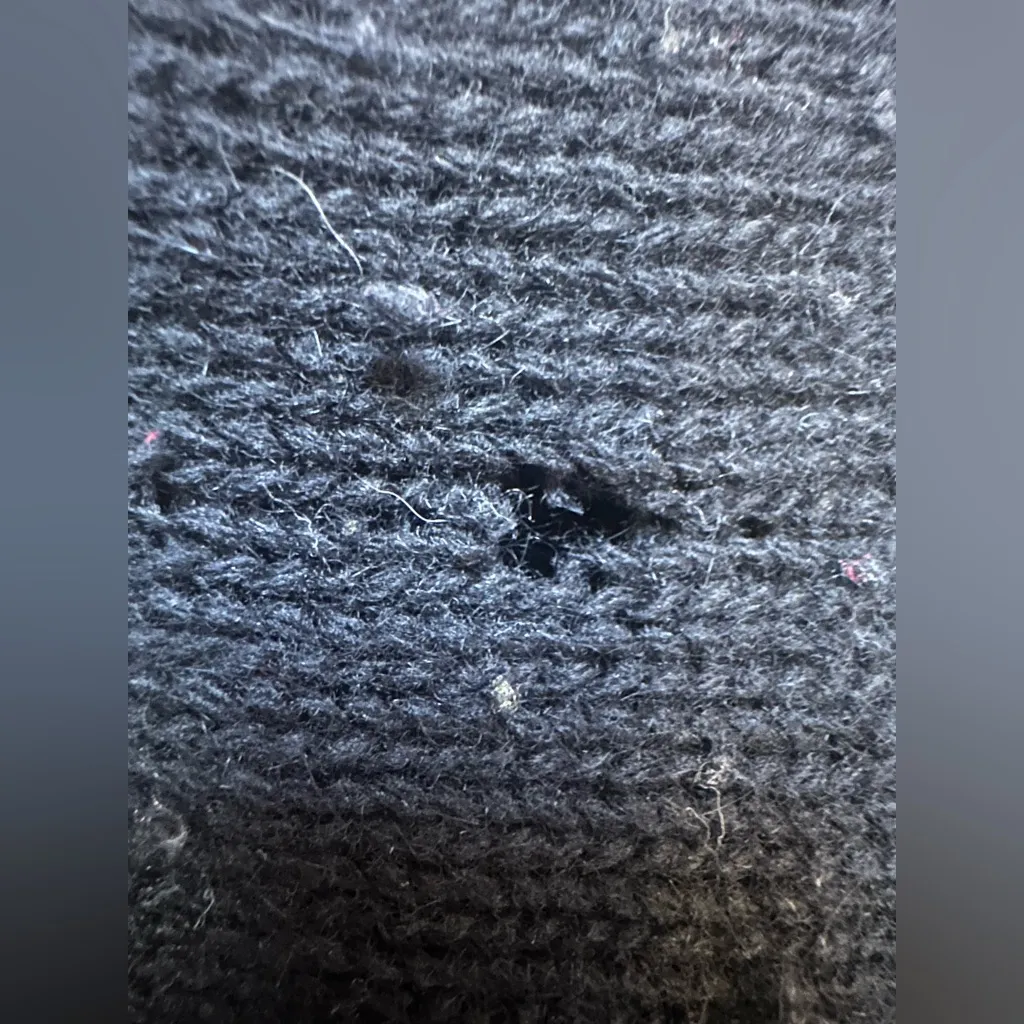 Vintage signature collection women’s medium lambs wool angora rabbit fur Holes - Image 8