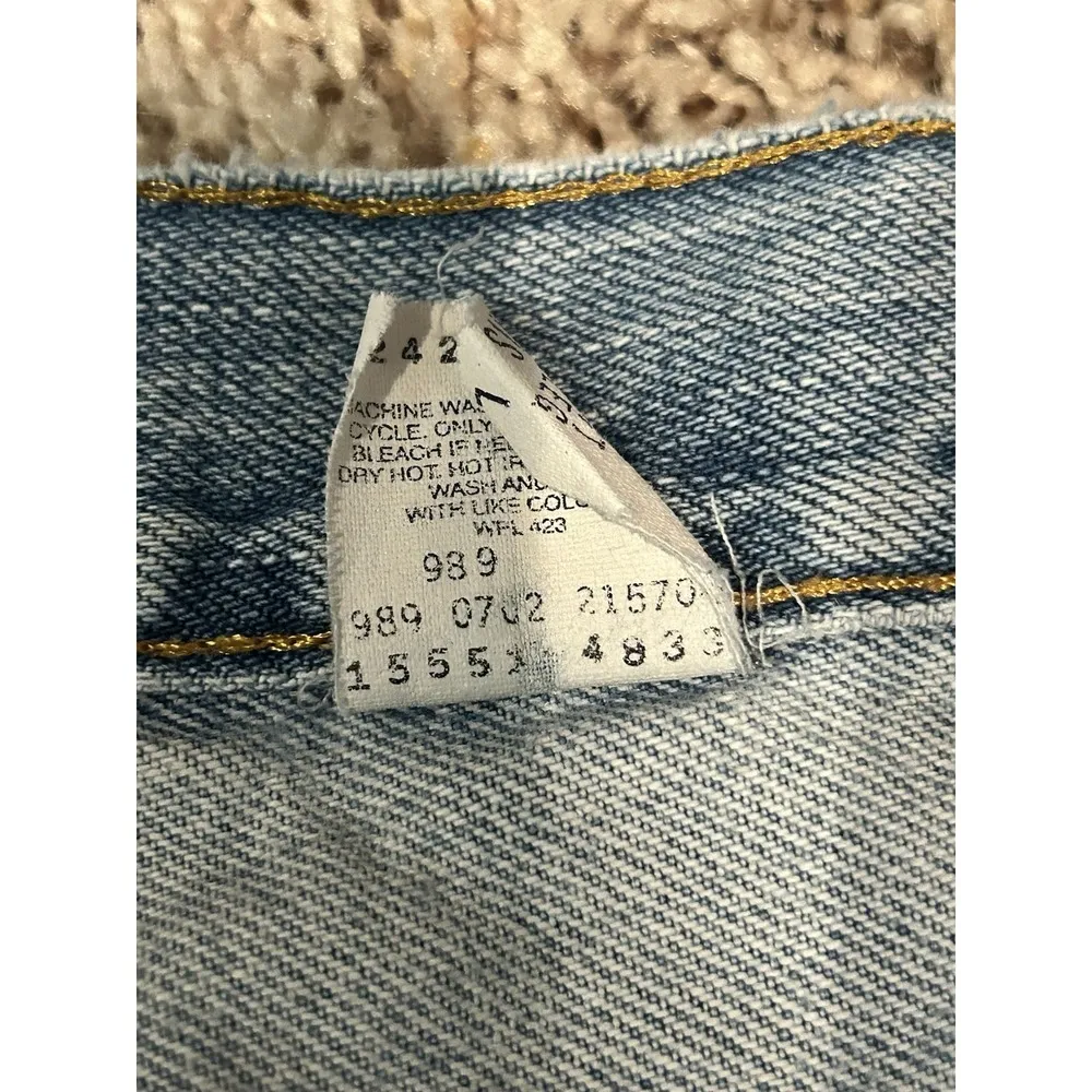 Vintage Levi's 550 Relaxed Fit 10 M Mis Tapered Leg Denim  Jeans 90's Cotton MOM - Image 6