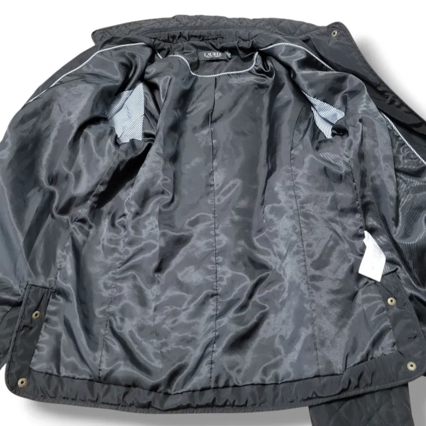 Lauren Ralph Lauren Jacket Size Small Diamond Quilted Jacket Womens Jacket Black - Image 8
