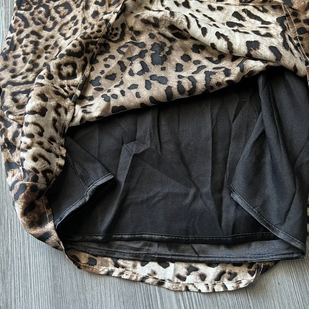 re:named  Dress Small Leopard Print Spaghetti Strap - Image 7