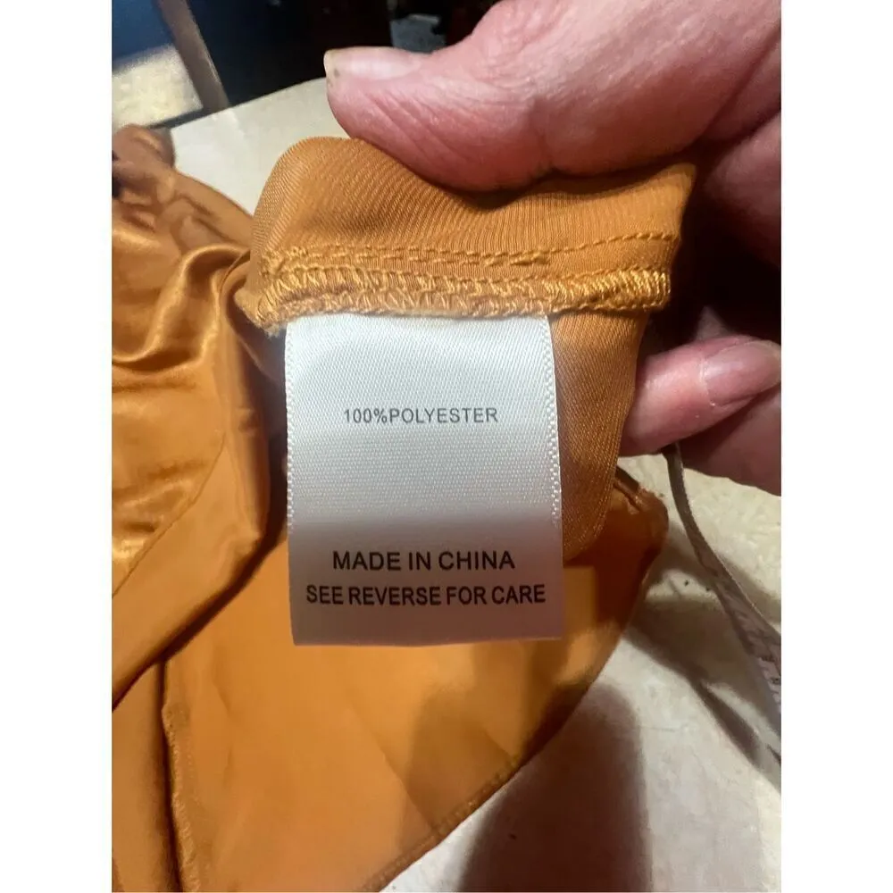 Lucy Paris rowan twist Slip Dress  Caramel Sz S NWT - Image 4