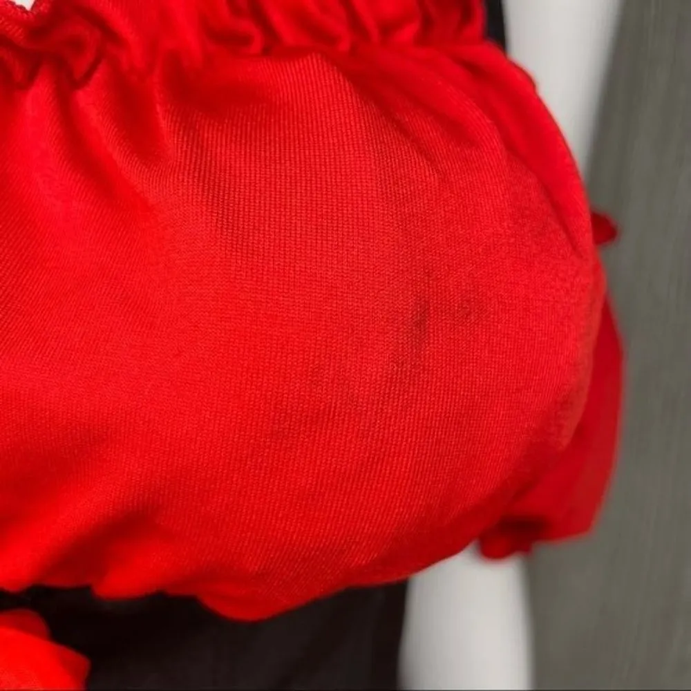 Steam punk rock black patchwork corset front dress costume cosplay Halloween - Image 5