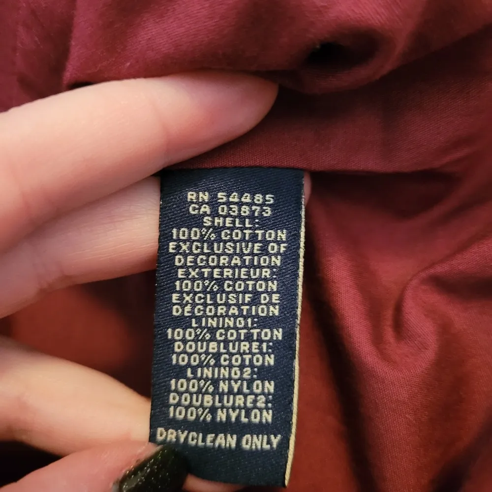 American Eagle Outfitters Maroon Sequined Corduroy Jacket - Image 8