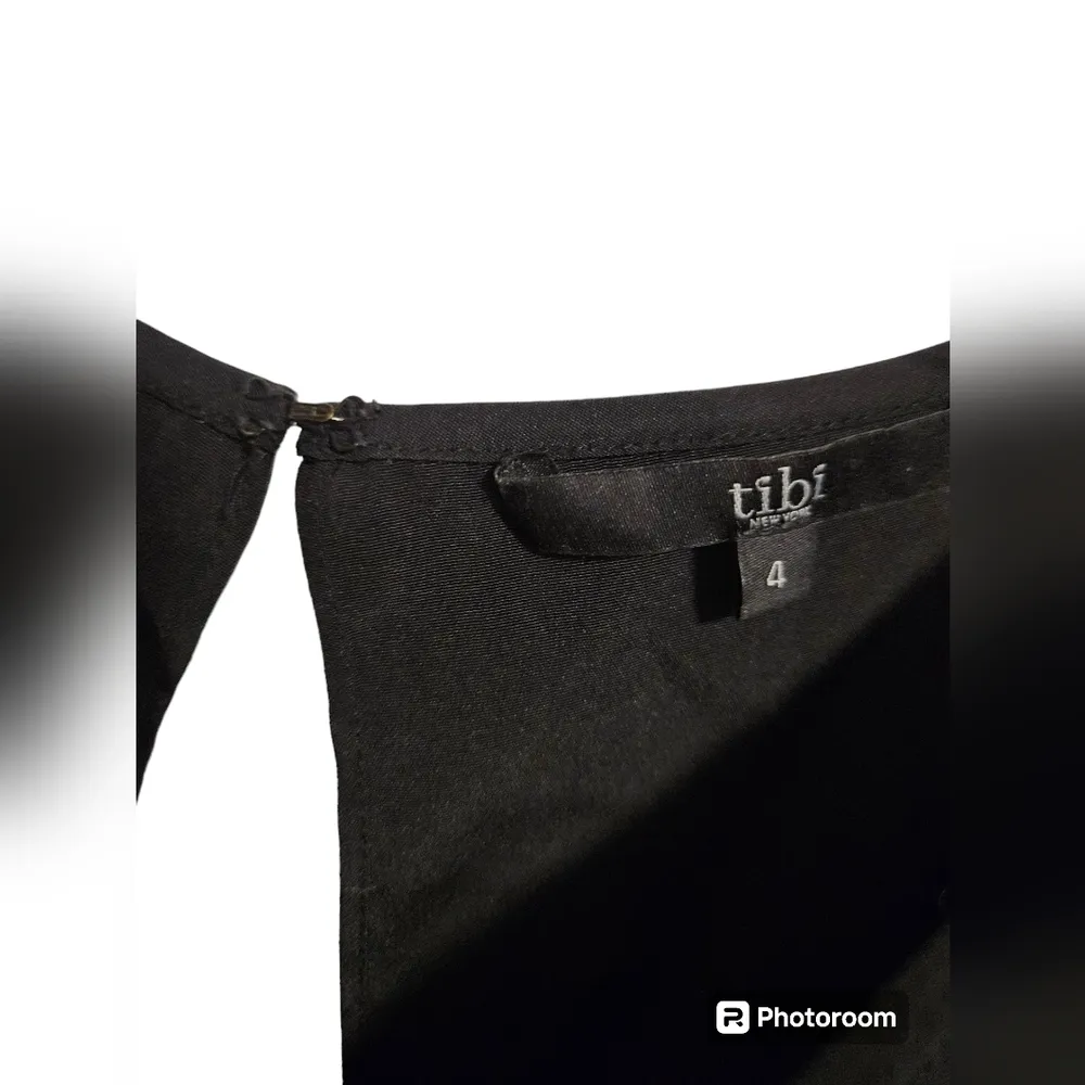 💛 Tibi Black Silk Sheath Dress - Image 3