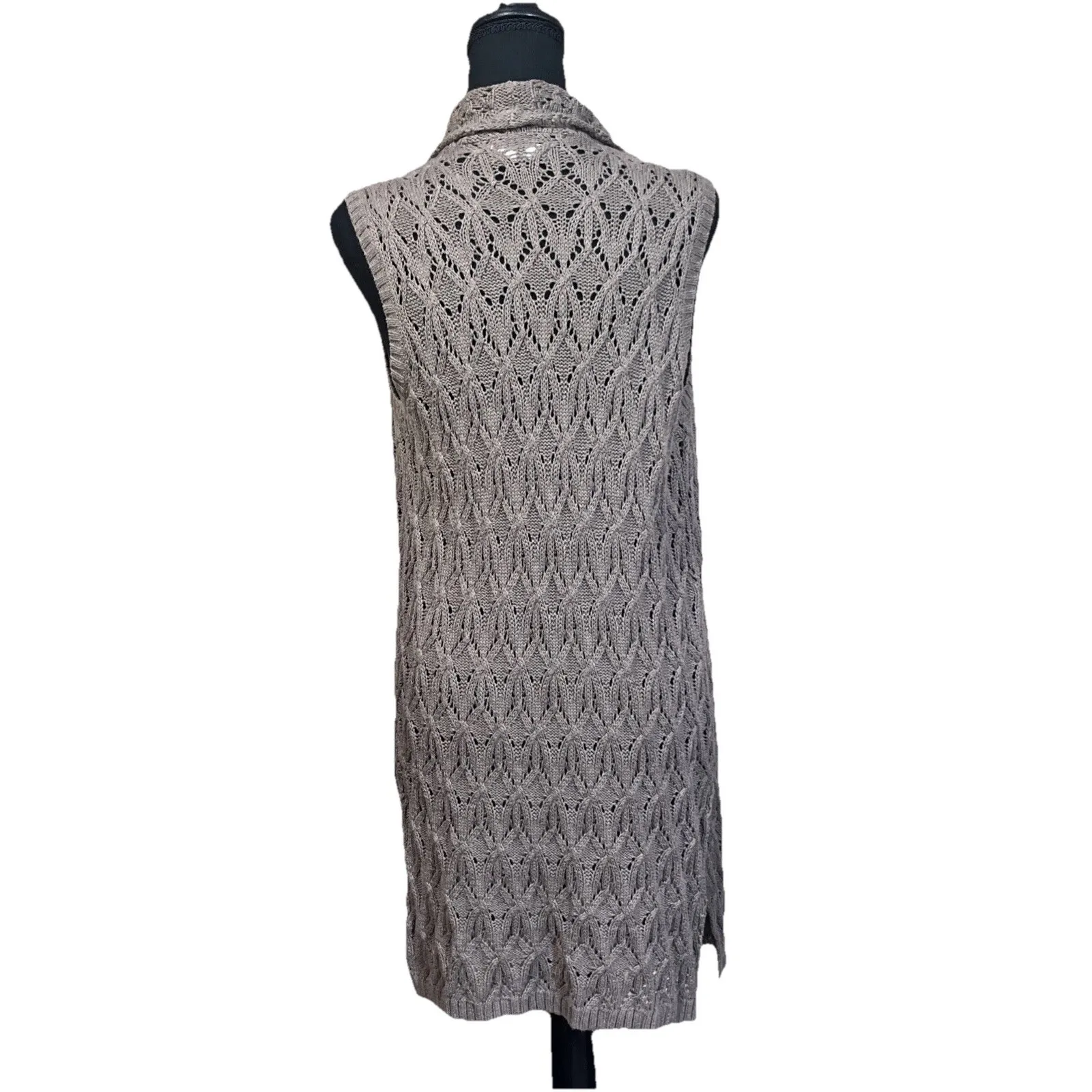 Artisan NY Women's Open Front Cardigan Sweater Size Small Beige Boho Cottage - Image 2