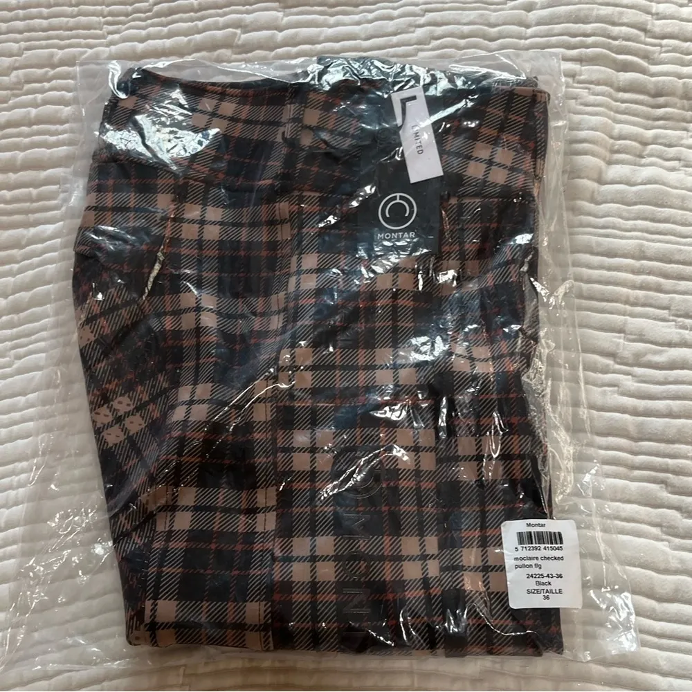 Montar MoClaire Checked Breech Brown Size 36 - Image 6