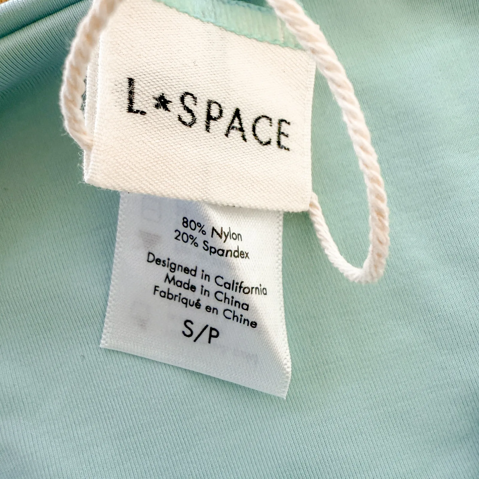 L Space Bikini Bottom‎ Small Blue Camacho Y2K Minimalist Beach Swim Eco Chic NWT - Image 5