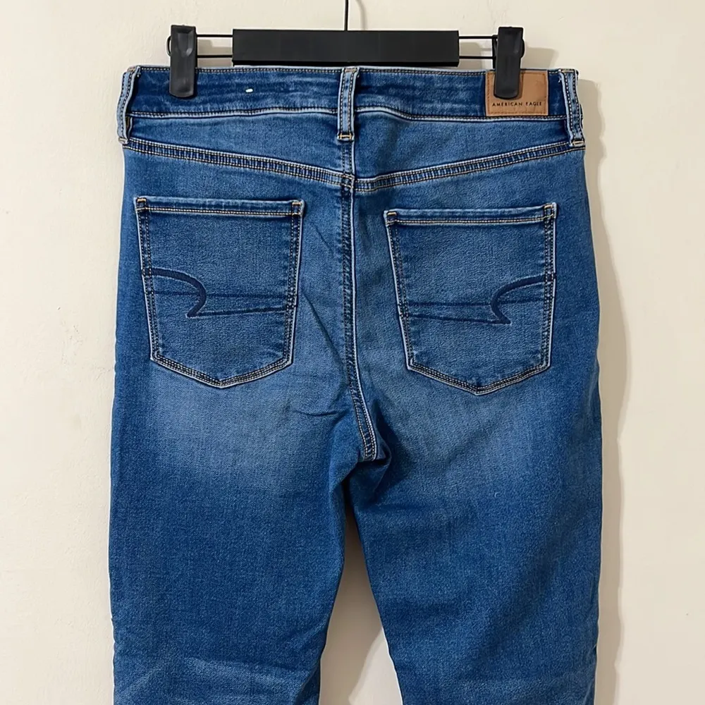 American Eagle Ne(x)t Level Stretch Hi-Rise Medium Wash Denim Jegging Size 10 - Image 7