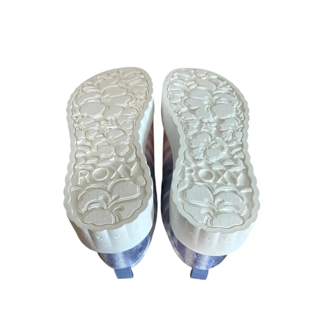 ROXY Sheilahh Womens Size 8.5 DEW Tie Dye Flatform Sneakers NWT Canvas Platform - Image 6