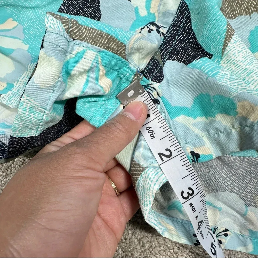 Patagonia Women’s Barely Baggies Shorts Pull On 2.5”Hibiscus Howling Turquoise L - Image 13