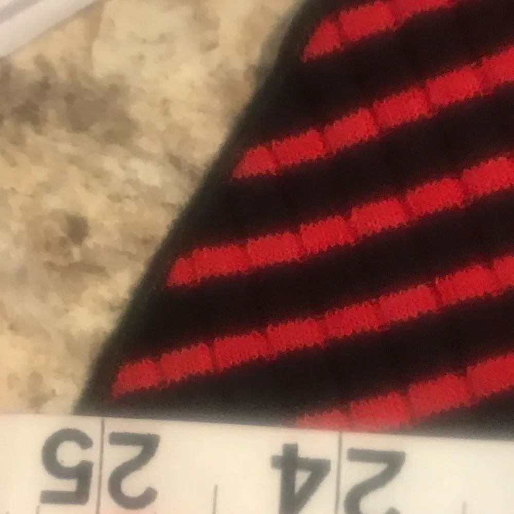 Zara trafalulc Size small striped blouse red and black bell sleeves - Image 7