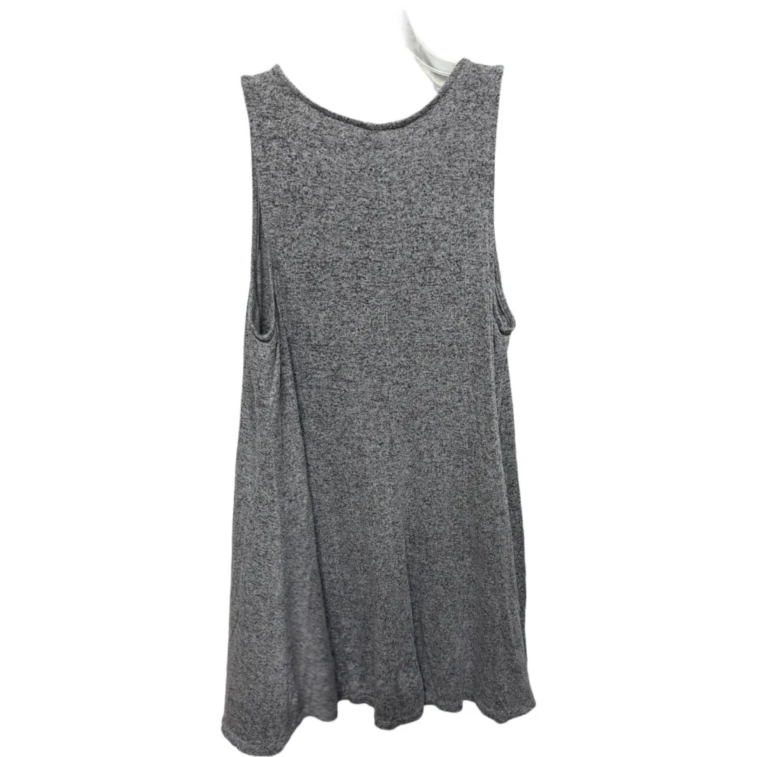 Old Navy Gray Sleeveless ALine Dress Size Large Unassuming Minimal Layering - Image 4