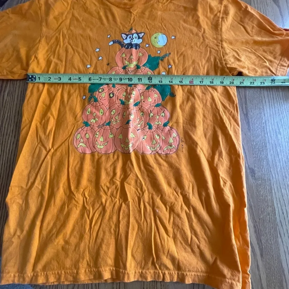Anvil Jack O Lantern Spooky Halloween Tee Shirt Size L - Image 9