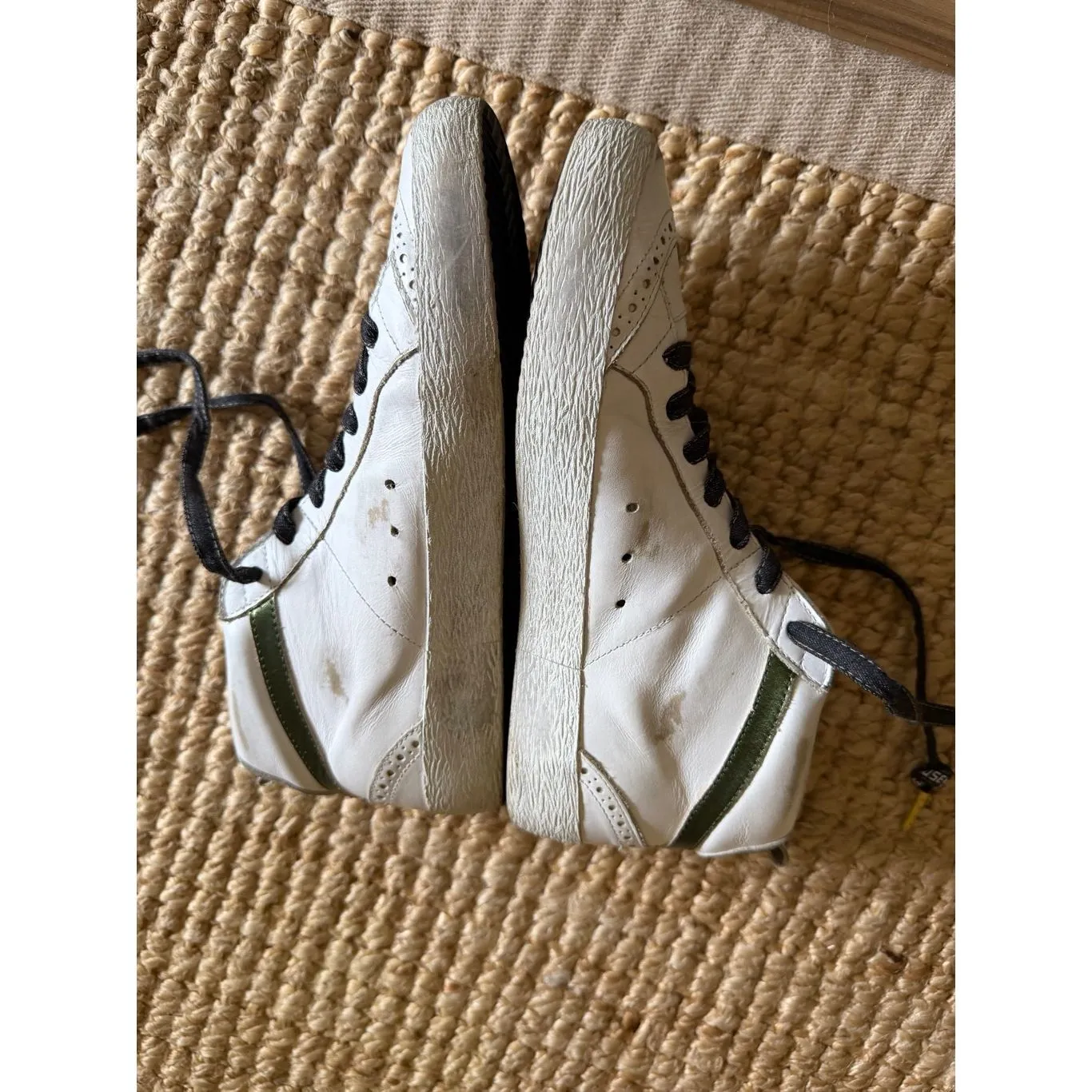 Golden Goose Mid Star Private EDT EU 37 White Leather Auth - Image 4