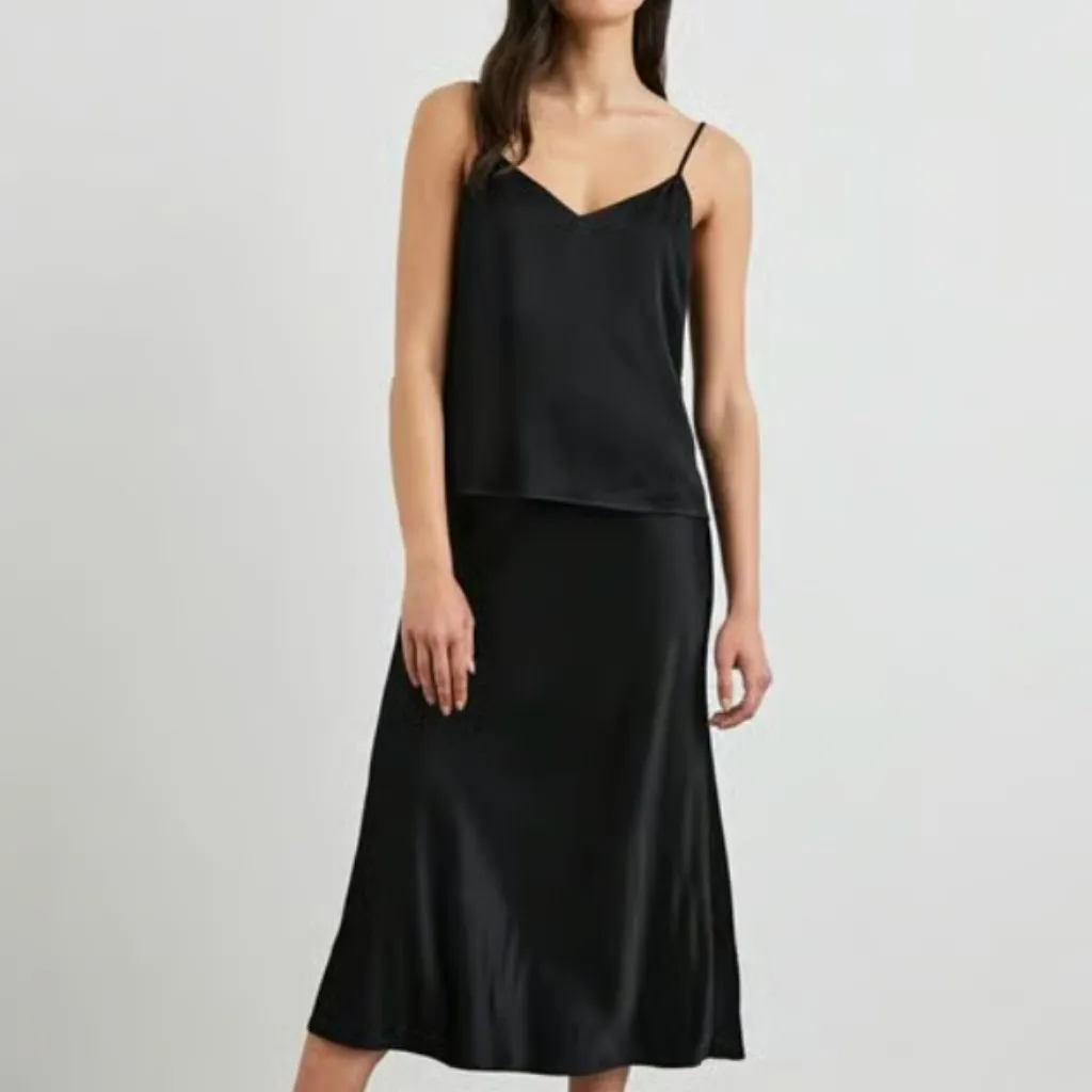 RAILS Berlin Midi Skirt Black Size M $188 - Image 2