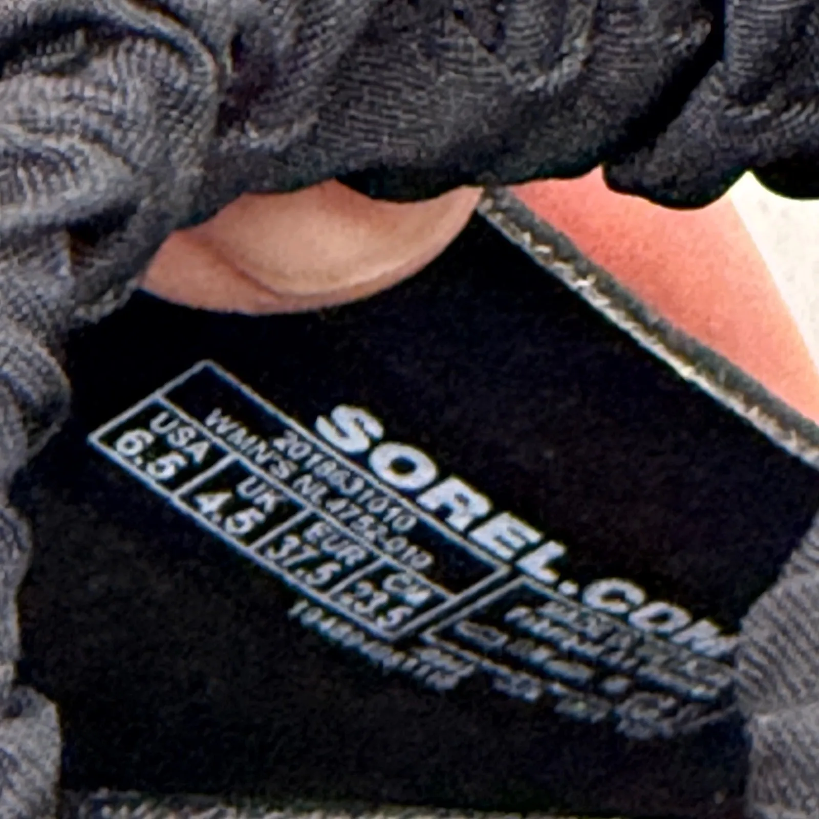 Sorel Gladiator Sandals Ruched Straps Back Zipper Black Leather Size‎ 6.5 - Image 9