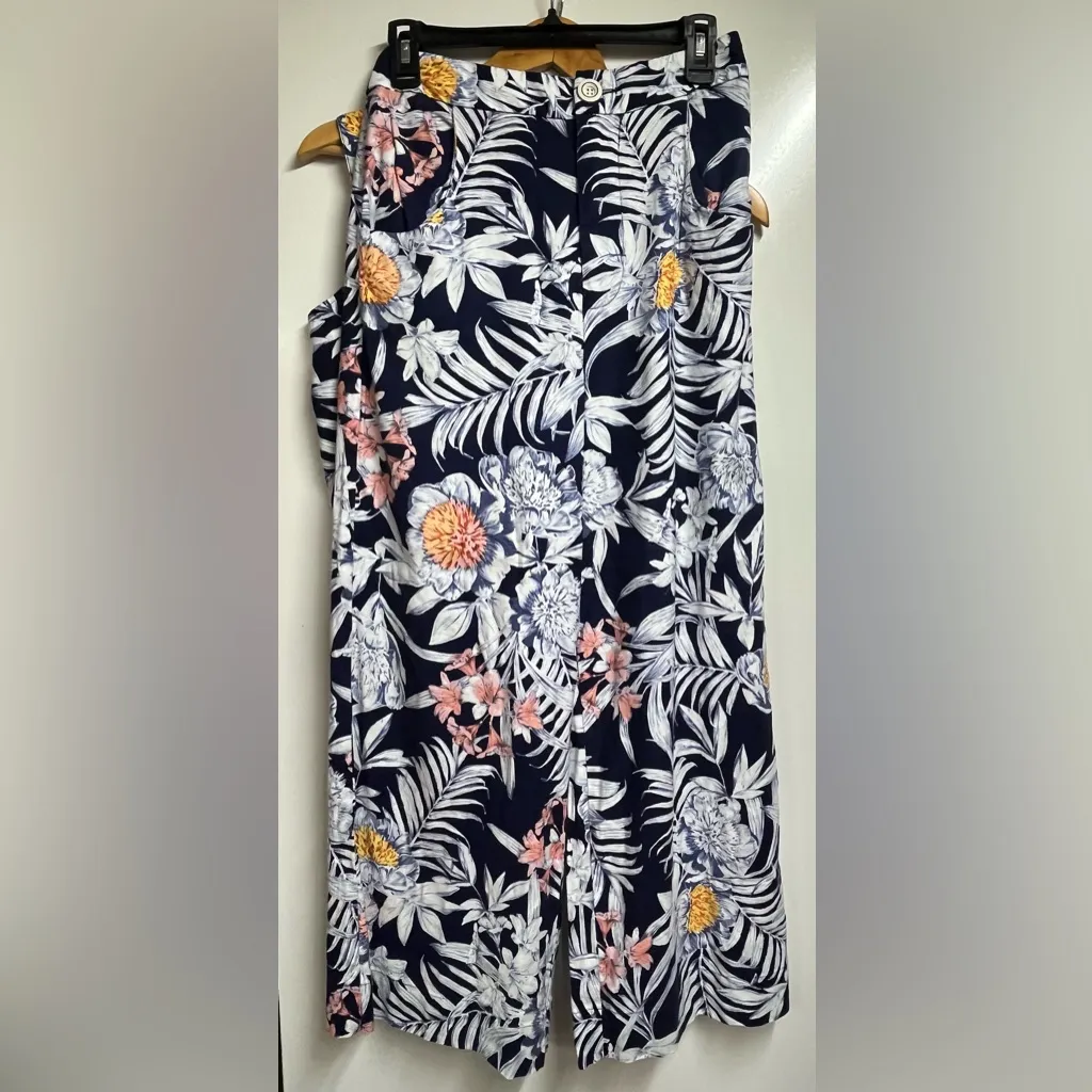 ANTHROPOLOGIE Maeve Bromeliad wide leg Pant and crop top set size 4 women’s - Image 10