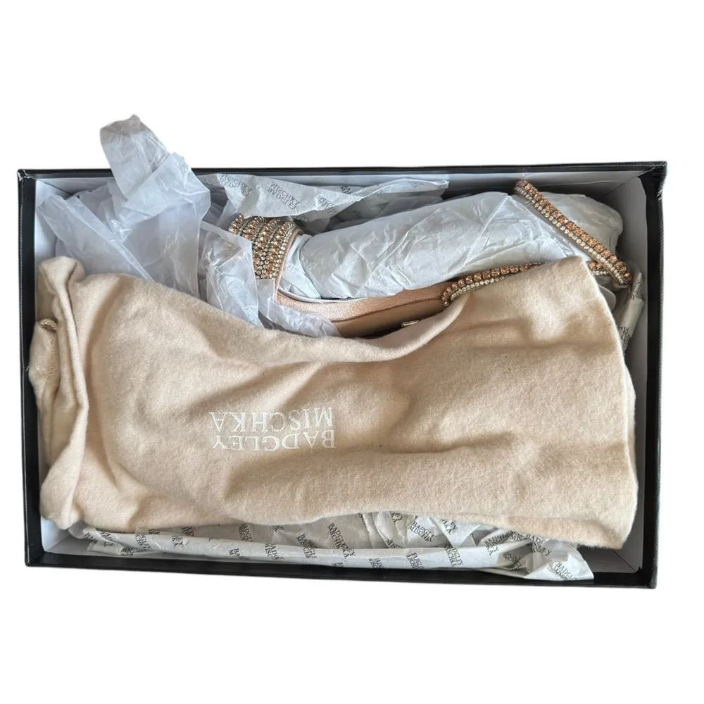 Badgley Mishka Becca‎ 5.5 Strappy Block Heel Rhinestone - Image 4