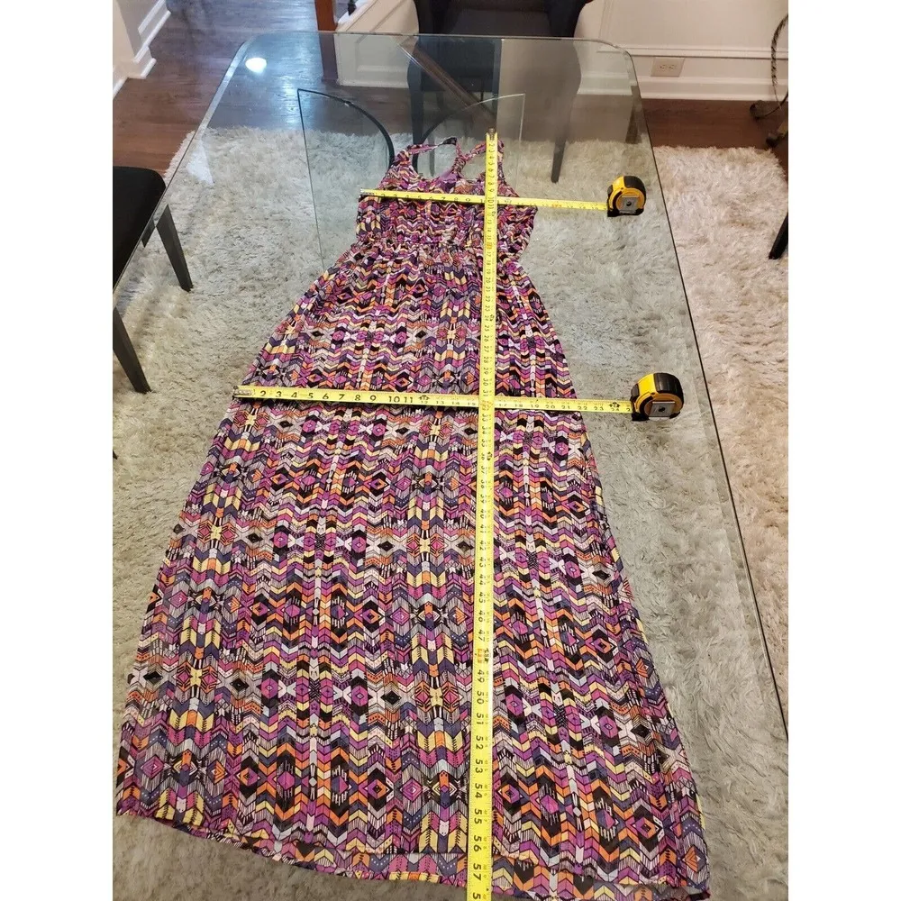 Alya Women's Multicolor Polyester Scoop Neck Sleeveless Long Maxi Dress Size M - Image 11