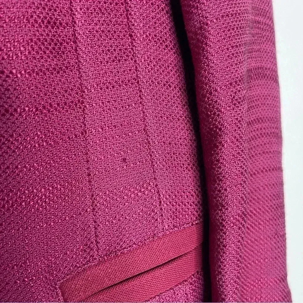 Donna Karen Purple Button Up Blazer Jacket Size Medium - Image 5